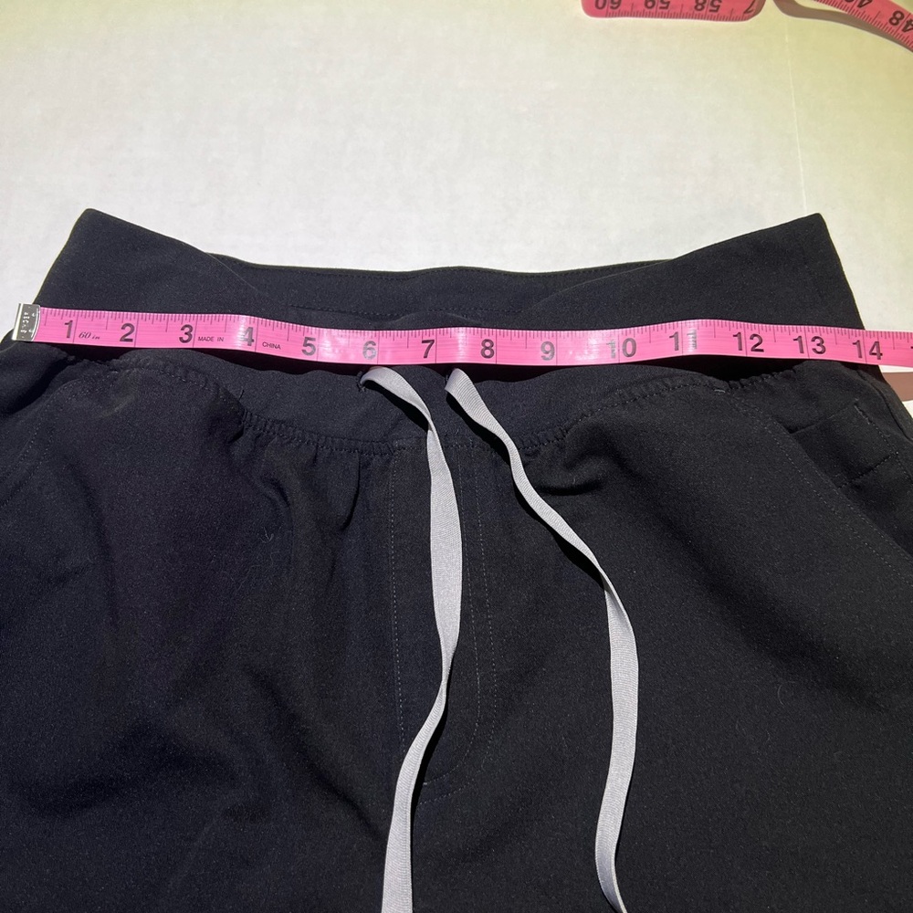 FIGS Black Technical Scrub Pants M/P Yola High Waisted Stretch Pockets - Picture 3 of 7